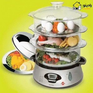 بخار پز پارس خزر دیجی استیل