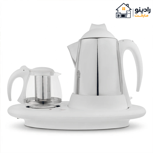 5.1 چای ساز صفحه ای پارس خزر مدل TM-3500SP کنار هم استیل